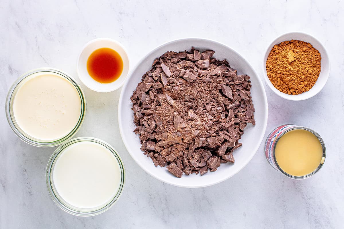 Ingredients for Slow Cooker Hot Chocolate