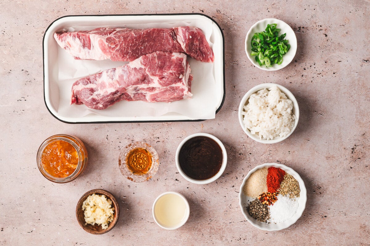 ingredients to make Slow Cooker Orange Hoisin Pork