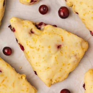 Glazed Cranberry Orange Scones