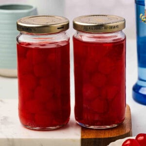 drunkin cherries in jars