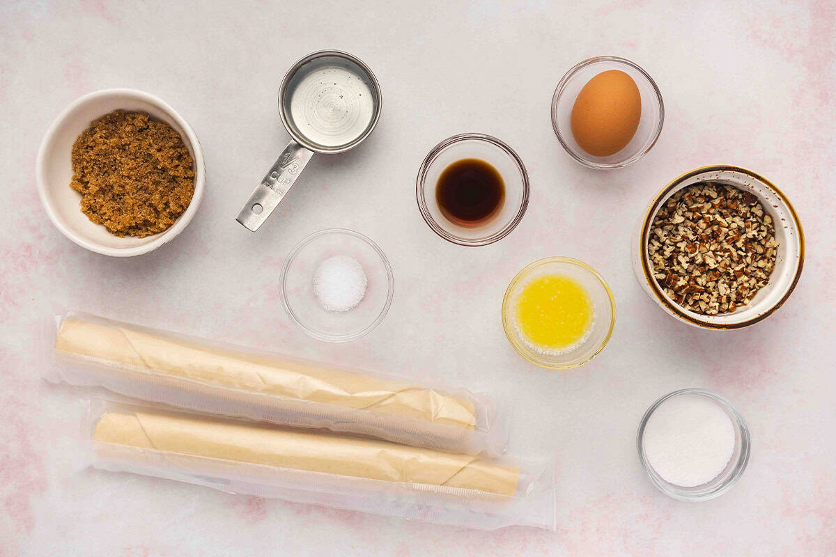 Ingredients for Mini Pecan Pies