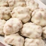 See's Candies Polar Bear Paws on serving tray