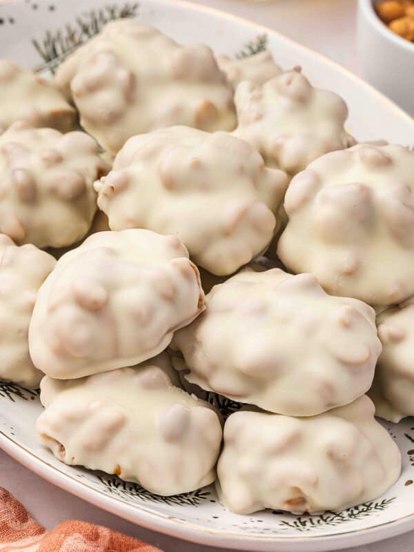 See's Candies Polar Bear Paws on serving tray