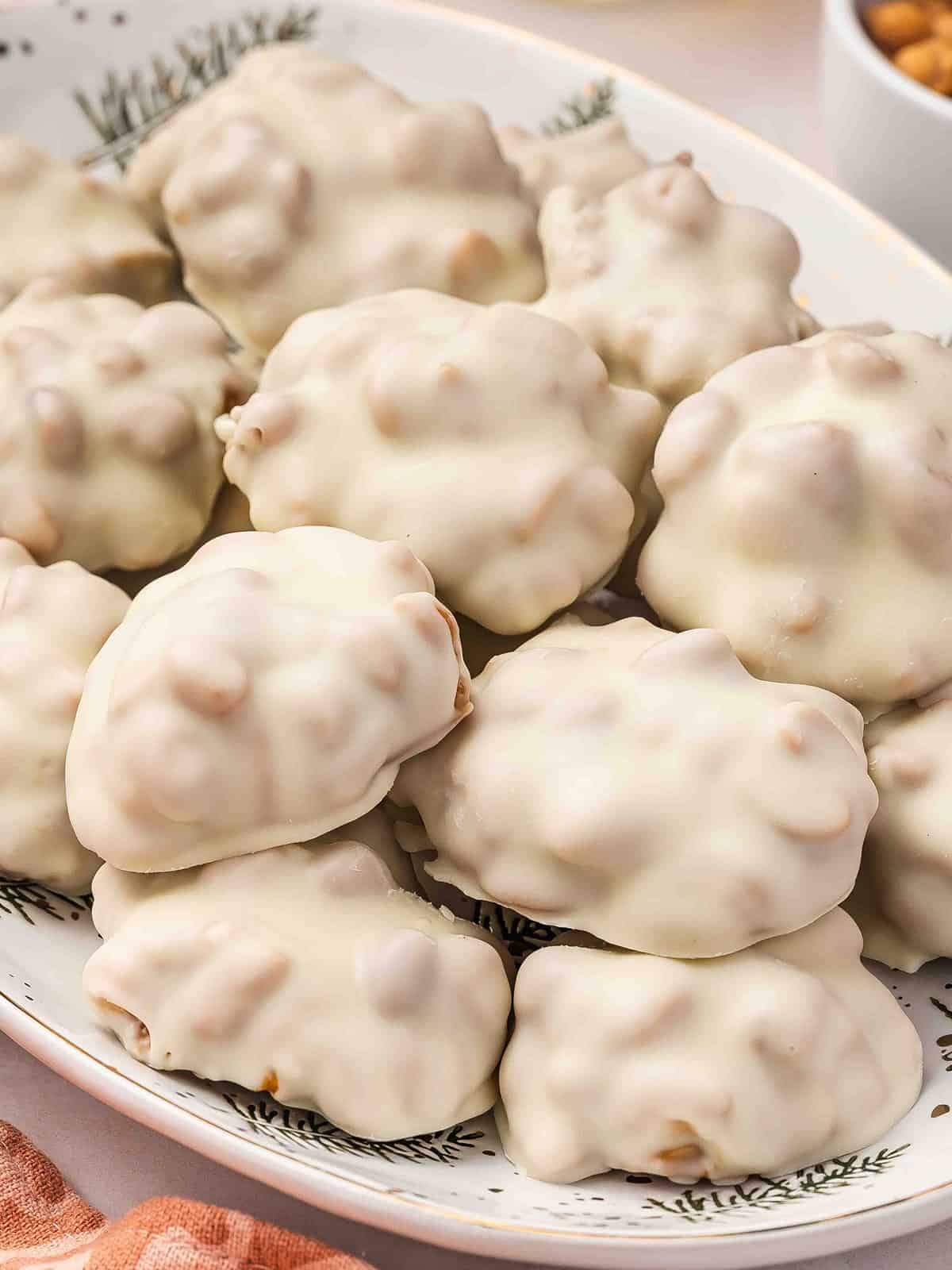 See's Candies Polar Bear Paws on serving tray