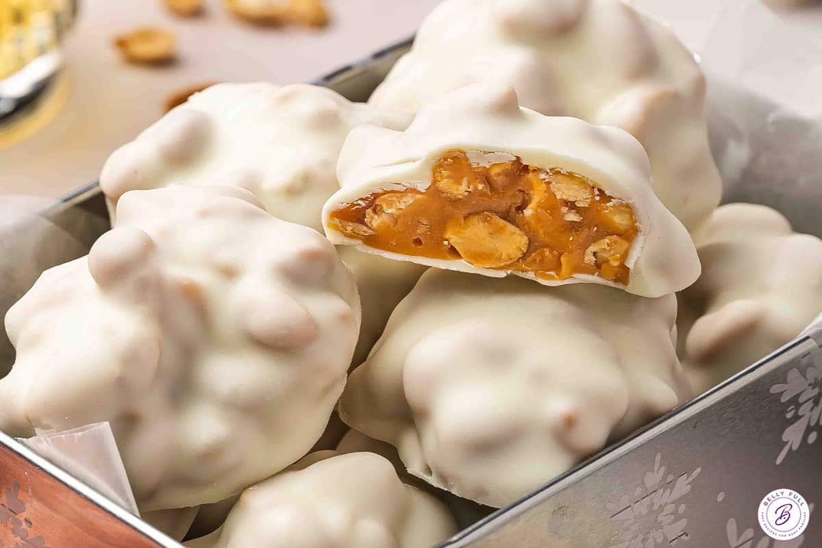 See's Candies Polar Bear Paws on serving tray