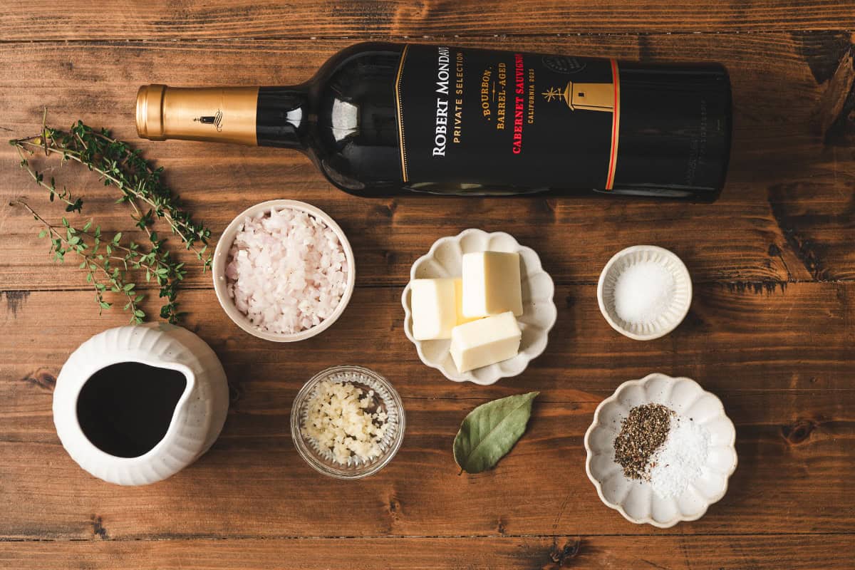 Red wine reduction sauce ingredients