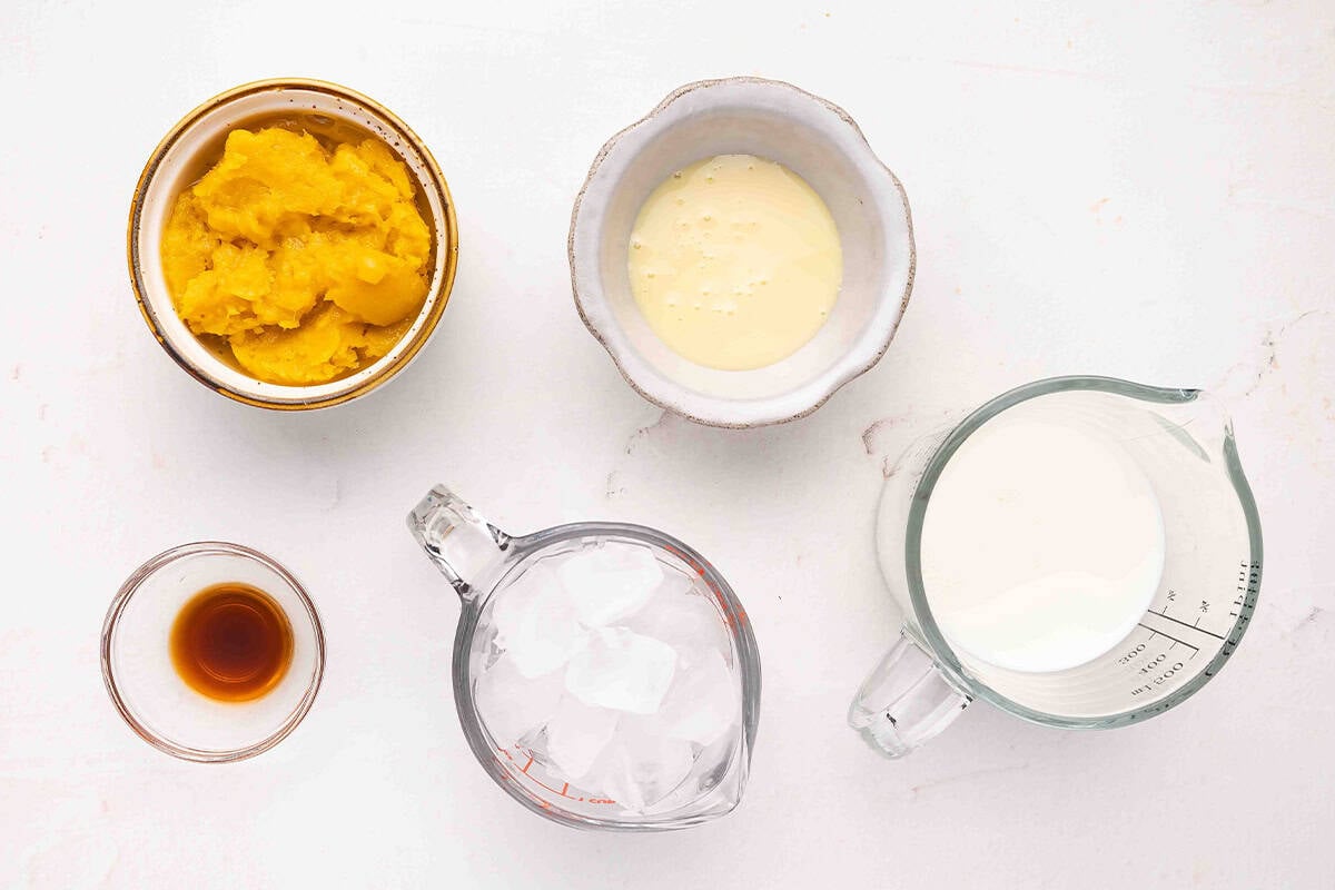 ingredients needed to make an Orange Julius