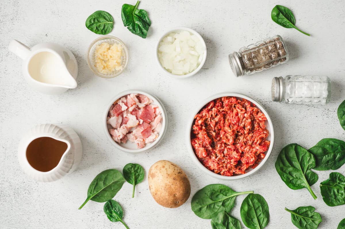 ingredients for Zuppa Toscana recipe