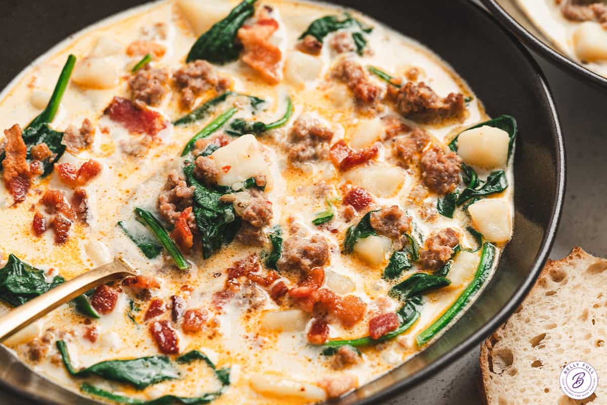 Zuppa Toscana soup in bowl