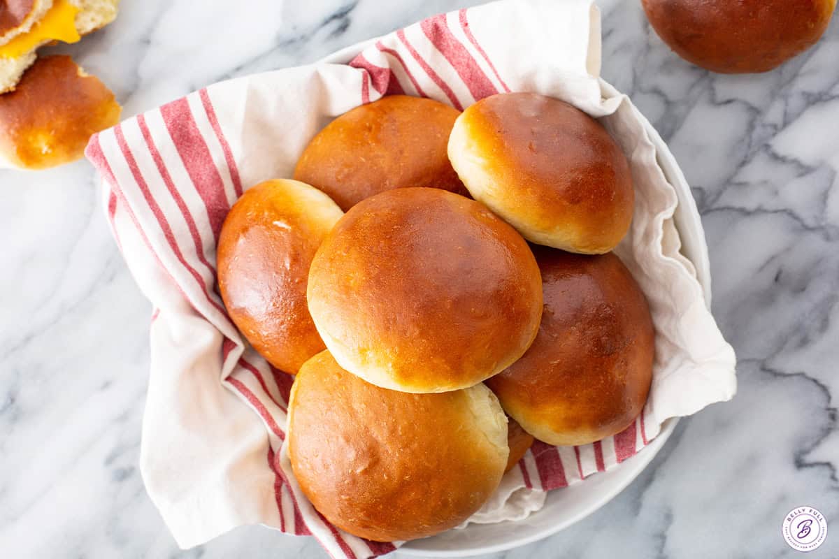 golden baked cheese zombies in serving bowl