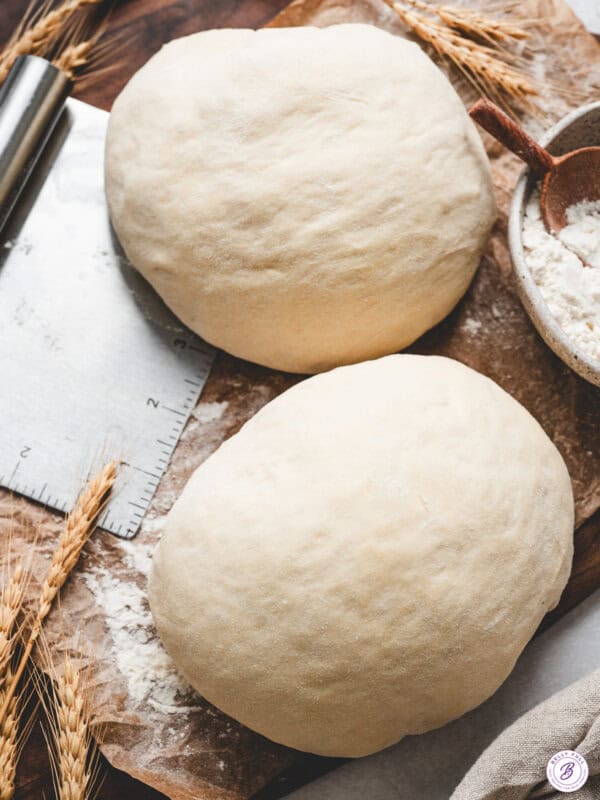 2, 1 pound rounds of pizza dough