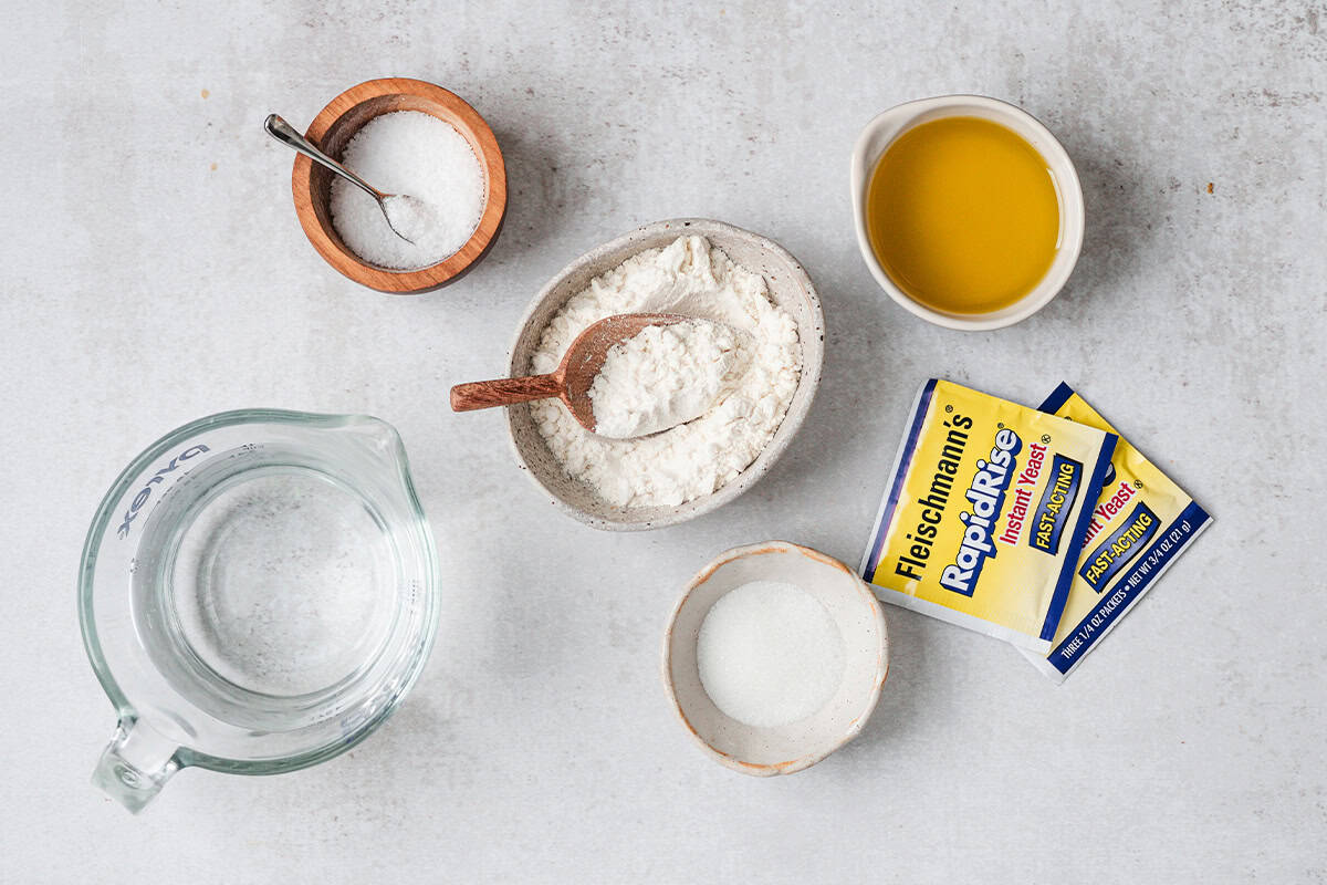 ingredients needed for pizza dough recipe