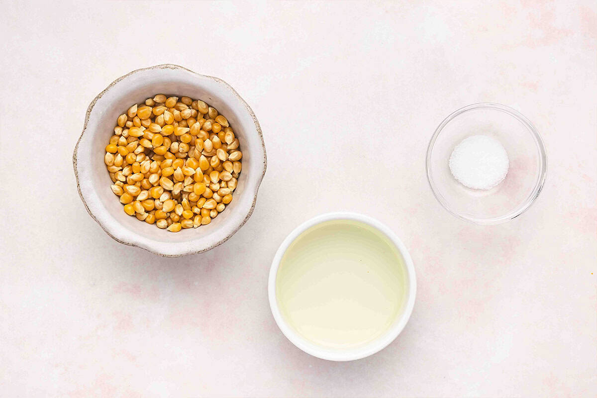 Stovetop popcorn ingredients