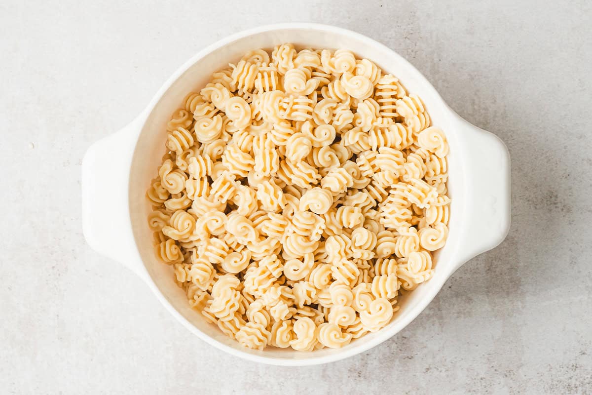cooked and drained pasta