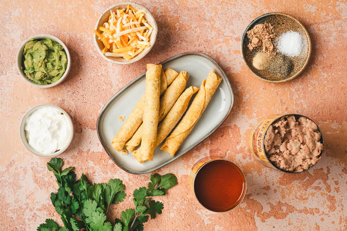 The ingredients to make lazy enchiladas.