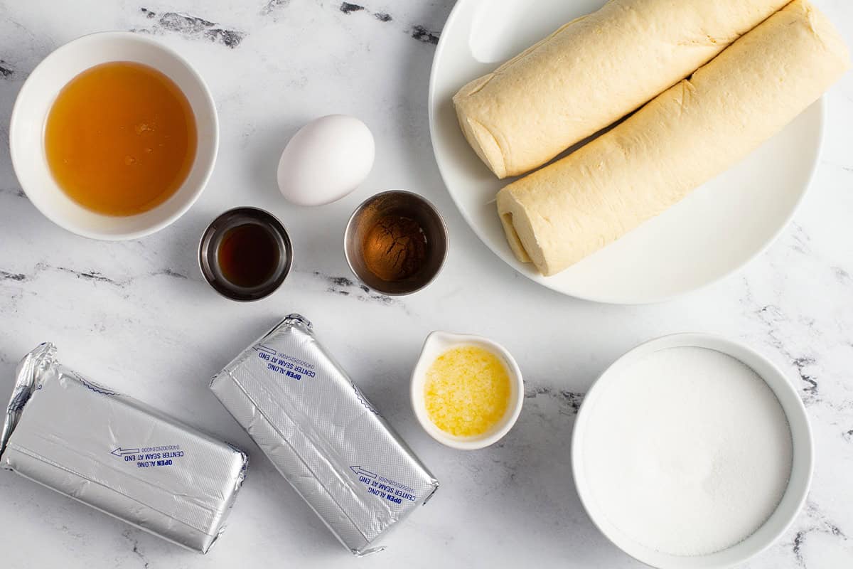 ingredients for Sopapilla Cheesecake