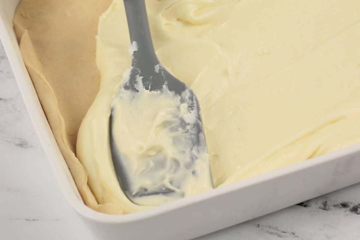 filling cream cheese layer for Sopapilla Cheesecake
