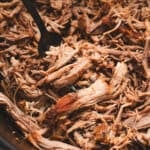 Allow cooked pulled pork to cool completely before storing.