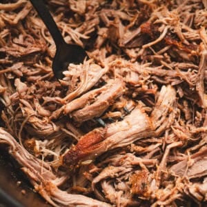 Allow cooked pulled pork to cool completely before storing.