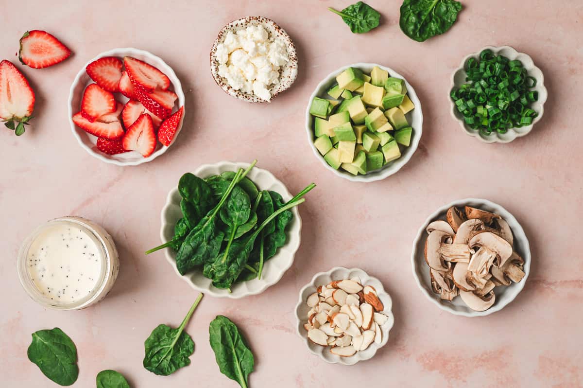 strawberry spinach salad ingredients