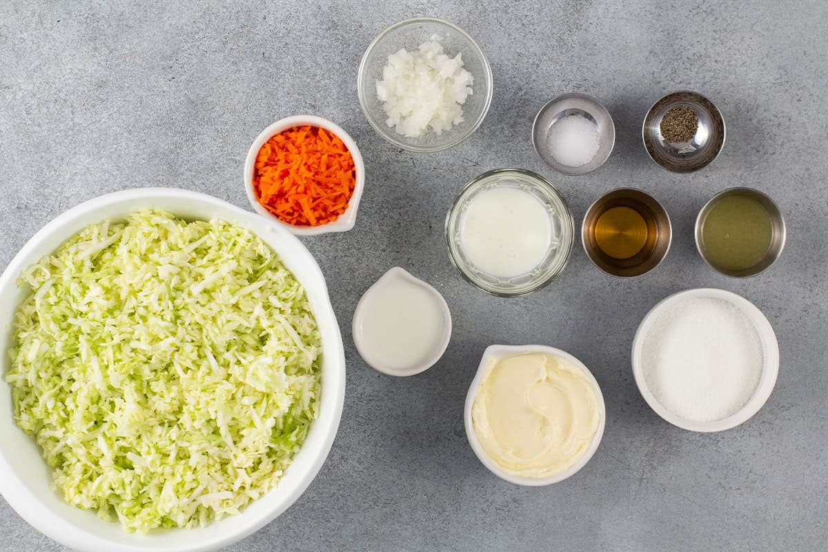 KFC Coleslaw ingredients